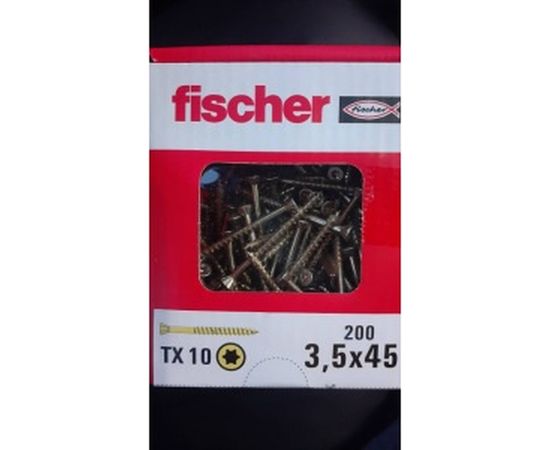Шуруп Fischer FTF-ST 3.5X45 YZP 200 200 штук 660103 – изображение 5