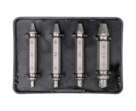 Набор двусторонних экстракторов, сталь S2, 4 штуки FIT IT Профи 36452 – изображение 2