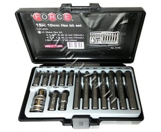 Набор шестигранных бит FORCE 4155 1/2 – изображение 2