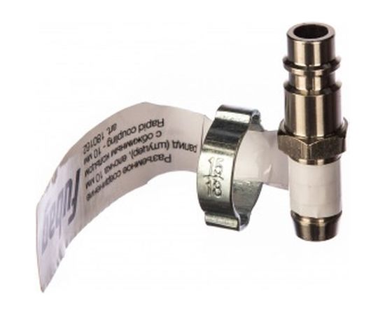 Соединение разъемное (рапид папа — елочка 10 мм, с обжимным кольцом 10x15 мм) FUBAG 180162 – изображение 2