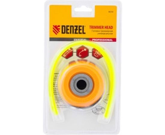 Триммерная универсальная головка алюминиевый корпус леска до 4 мм D DENZEL 96358 – изображение 2
