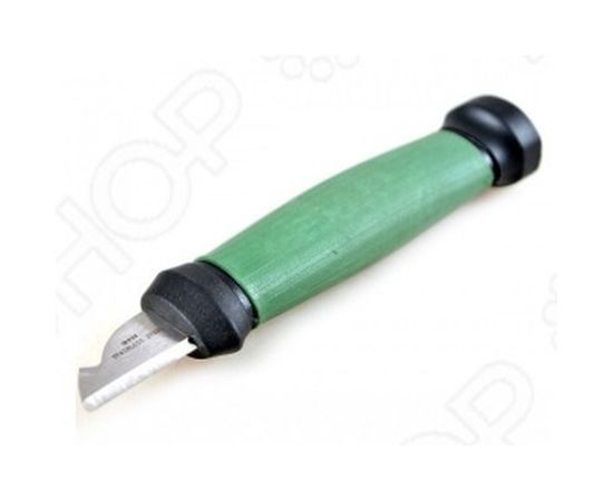 Нож электрика FIT нерж.сталь, прорез.ручка, 2-х сторонняя заточка, лезвие 33мм 10642 – изображение 2