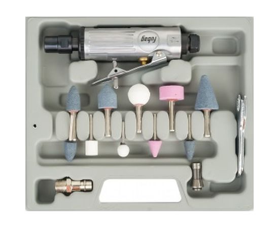 Прямая пневмошлифмашина FUBAG GL25000 + набор оснастки 100101 – изображение 2