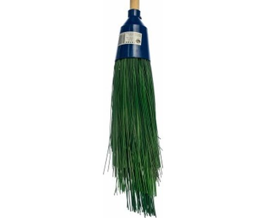 Полипропиленовая круглая метла с деревянным черенком FIT 190х380х1500 мм 68049 – изображение 2