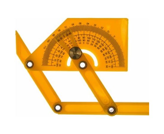 Пластиковый угломер-квадрант 180 гр. 90-155мм FIT DIY 19301 – изображение 2