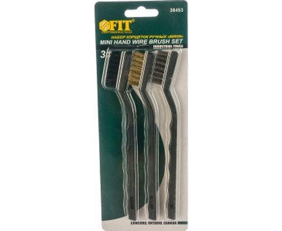 Набор корщеток FIT IT 3 шт, сталь/нейлон/латунь 38453 – изображение 2