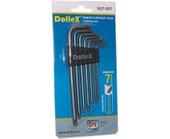 Набор Г-образных ключей DolleX торкс 7 шт. Т10-Т40, L=150mm SGT-007 – изображение 2