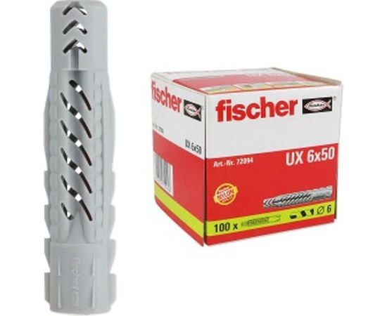 Универсальный дюбель Fischer UX 6X50 100 шт 72094 – изображение 2