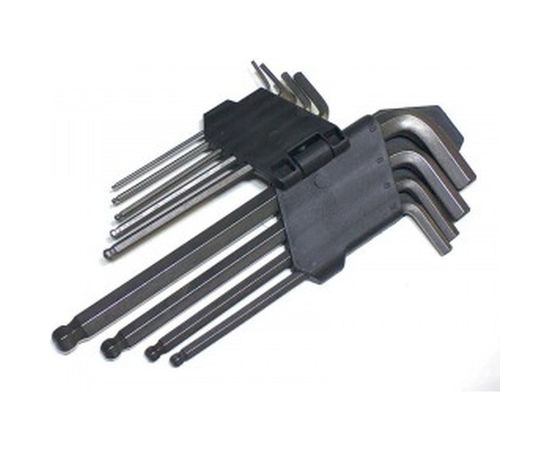 Набор Г-образных ключей DolleX 9 шт. 1,5-10 мм с шаром, L=180mm SHB-009 – изображение 2