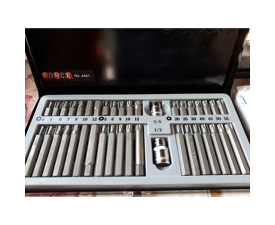 Набор бит шестигранных Torx FORCE 4401 1/2 3/8 – изображение 3