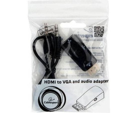 Переходник Cablexpert HDMI-VGA, 19M/15F, Jack3.5, аудиовыход A-HDMI-VGA-02 – изображение 3