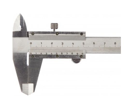 Металлический нержавеющий штангенциркуль в пластиковом кейсе 150 мм/0.02 мм FIT IT 19844 – изображение 3