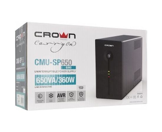 Источник бесперебойного питания CROWN CMU-SP650EURO CM000001490 – изображение 3