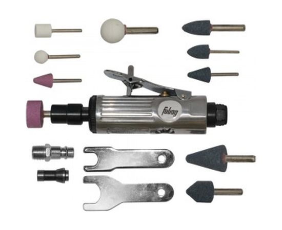 Прямая пневмошлифмашина FUBAG GL25000 + набор оснастки 100101 – изображение 3