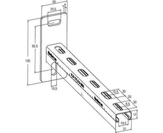 Консоль fischer ALK 17-300, 10 шт. 538739 – изображение 3