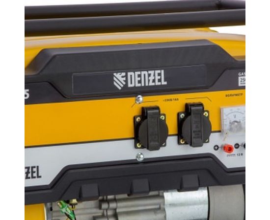 Бензиновый генератор DENZEL PS 25, 2,5 кВт, 230В, 15л, ручной стартер 946814 – изображение 4
