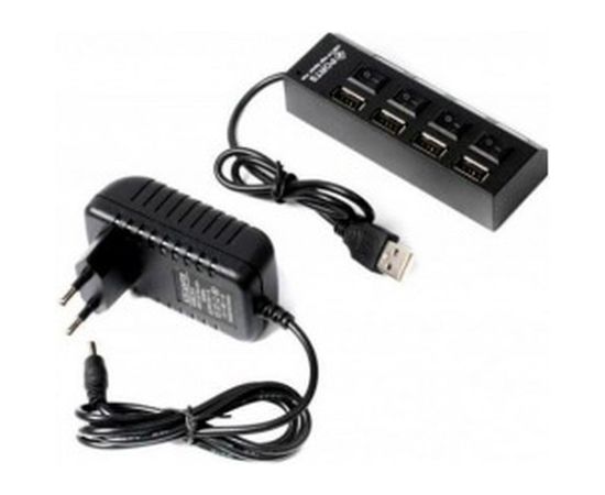 Концентратор Gembird USB 2.0 с подсветкой и выключателем, 4 порта, блистер UHB-U2P4-02 – изображение 2