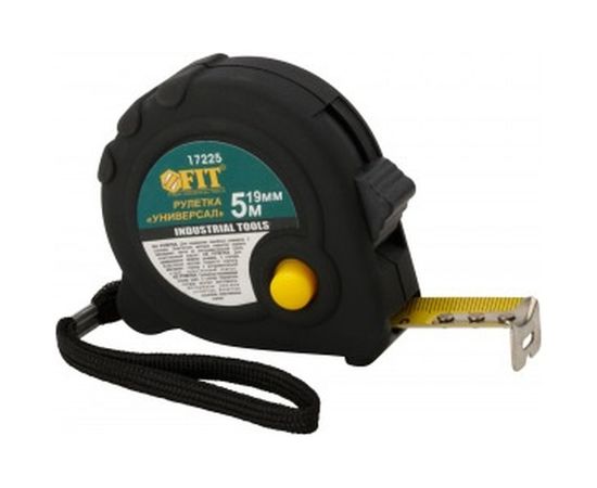 Рулетка Универсал 5 м х 19 мм тройной стопор FIT 17225 – изображение 2