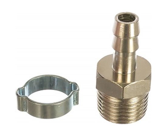 Переходник 1/2"М - елочка (10 мм; обжимное кольцо 10x15 мм) FUBAG 180264 – изображение 2