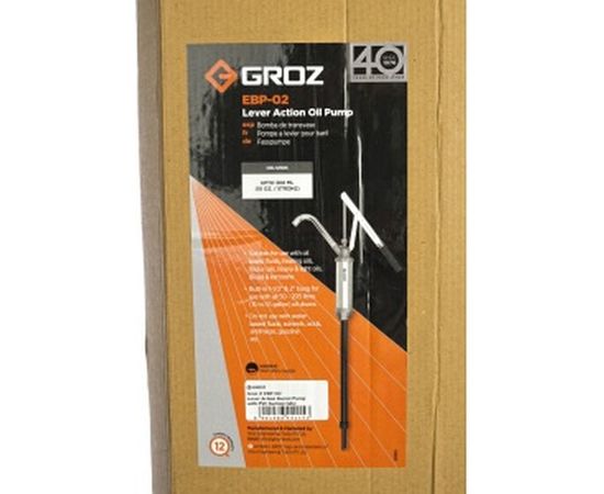 Бочковый рычажный насос для масел 300мл/ход GROZ GR44115 - EBP/01 – изображение 3
