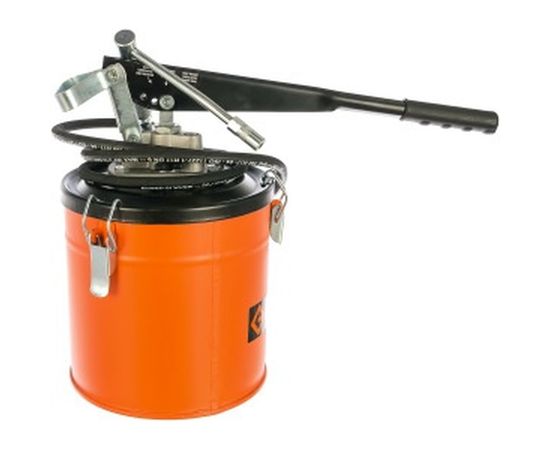 Ручной нагнетатель смазки Groz VGP-6A GR44280 275 атм., емкость 6кг переносной, 4-9гр/ход – изображение 3