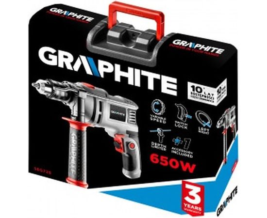 Ударная дрель GRAPHITE 58G726 – изображение 3