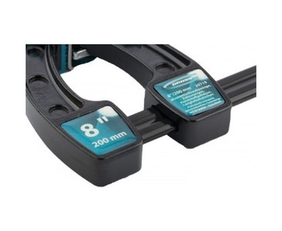 Реечная быстрозажимная струбцина, металлический корпус,рычажный храповый механизм, 8"/200 мм GROSS 20719 – изображение 3