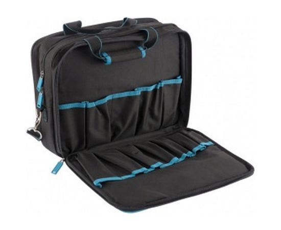 Сумка для инструмента GROSS  Meister, 31 карман, отсек для ноутбука, наплечный ремень 90271 – изображение 3