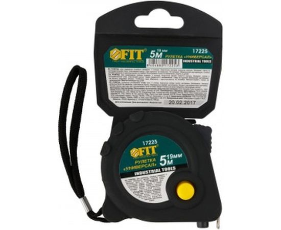 Рулетка Универсал 5 м х 19 мм тройной стопор FIT 17225 – изображение 4