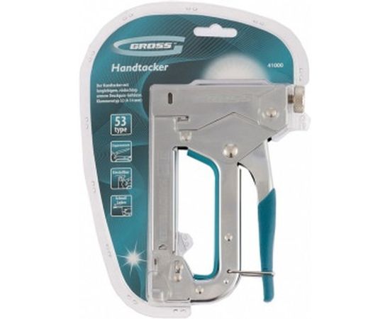 Мебельный регулируемый степлер, стальной корпус, тип скобы 53, 4-14мм GROSS Handwerker 41000 – изображение 5