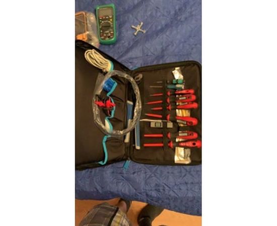 Сумка для инструмента GROSS  Meister, 31 карман, отсек для ноутбука, наплечный ремень 90271 – изображение 5