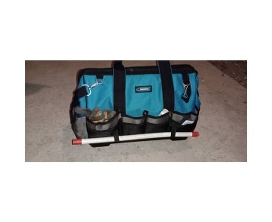 Сумка для инструмента GROSS Handwerker, 42 кармана, пластик, дно, наплечный ремень 90273 – изображение 5