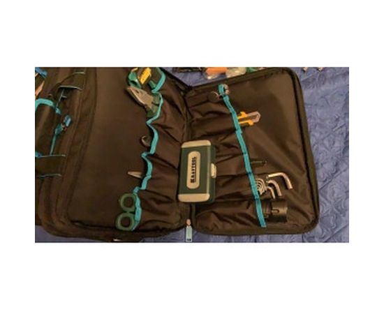 Сумка для инструмента GROSS  Meister, 31 карман, отсек для ноутбука, наплечный ремень 90271 – изображение 6