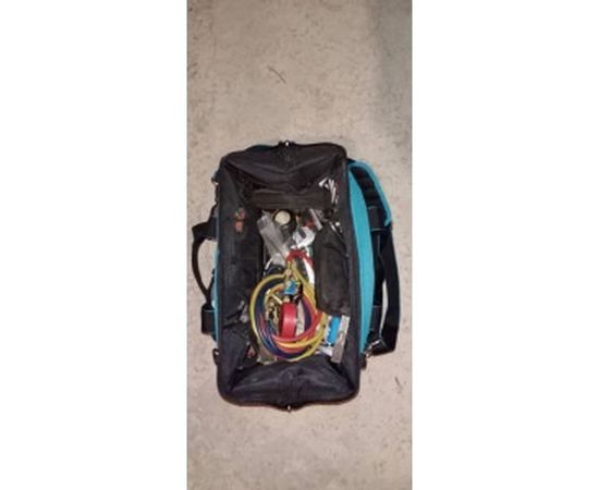 Сумка для инструмента GROSS Handwerker, 42 кармана, пластик, дно, наплечный ремень 90273 – изображение 6