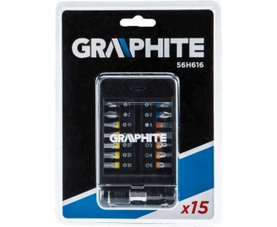 Набор бит 15 предметов GRAPHITE 56H616 – изображение 2