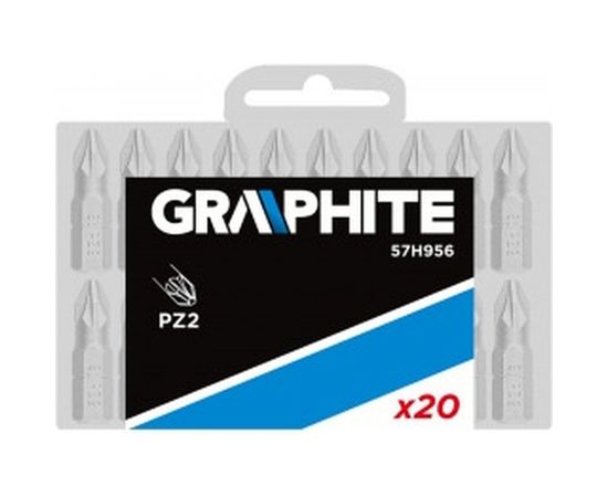 Бита (20 шт; PZ2; 25 мм; 1/4) GRAPHITE 57H956 – изображение 2