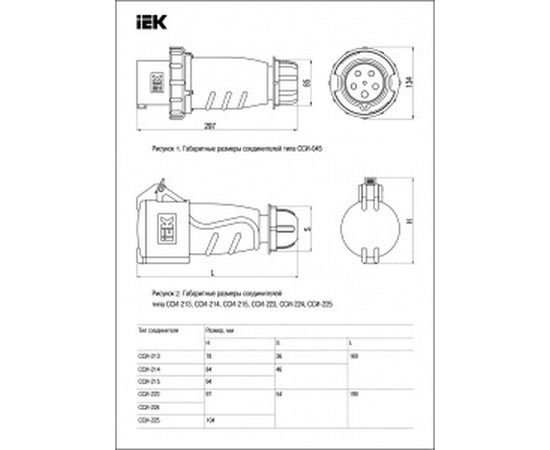Переносная розетка IEK MAGNUM ССИ-224 32A 3Р+РЕ 380В PSN22-032-4 8562481 – изображение 2