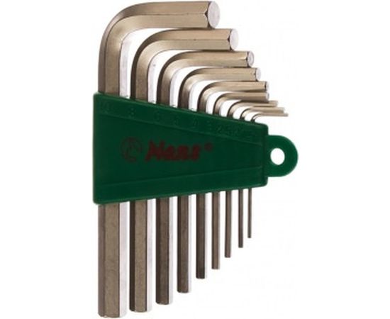 Набор Г-образных шестигранников Hans 1.5-10мм, 9шт. 16764-9M – изображение 2