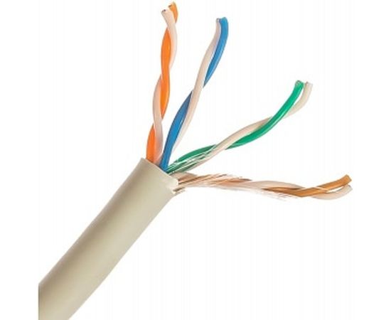 Кабель витая пара 305м Hyperline UUTP4-C5E-S24-IN-LSZH-GY 42045 – изображение 2