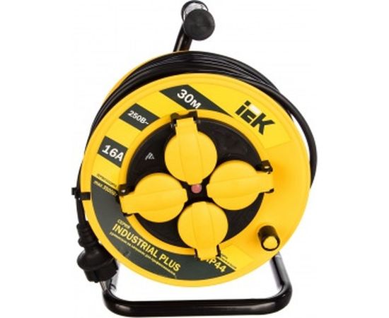 Удлинитель на катушке с термозащитой 4х30м УК30 3х1.5 IP44 IEK Industrial plus WKP15-16-04-30-44 280613 – изображение 2