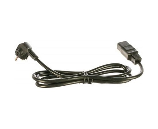 Кабель питания Shucko+C19 (3x1.5), 16A, угловая вилка, 1.8 м Hyperline PWC-IEC19-SHM-1.8-BK 43798 – изображение 2