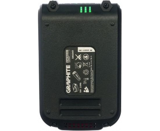 Аккумуляторная батарея Energy+ 18 V, Li-Ion, 2.0 Ач GRAPHITE 58g001 – изображение 3