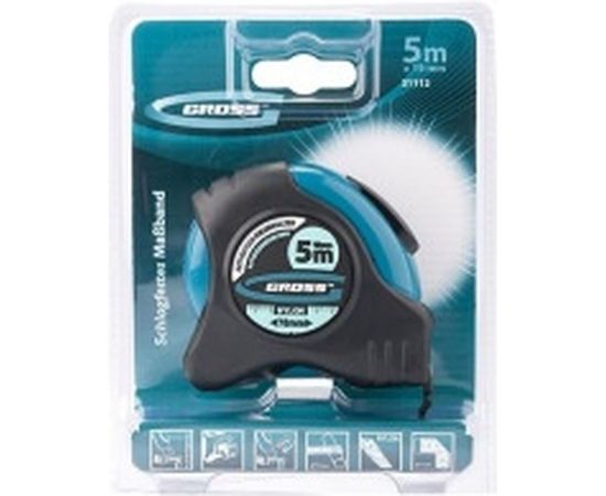 Рулетка "Schlagfest " 5 м x 19 мм GROSS 31112 – изображение 3