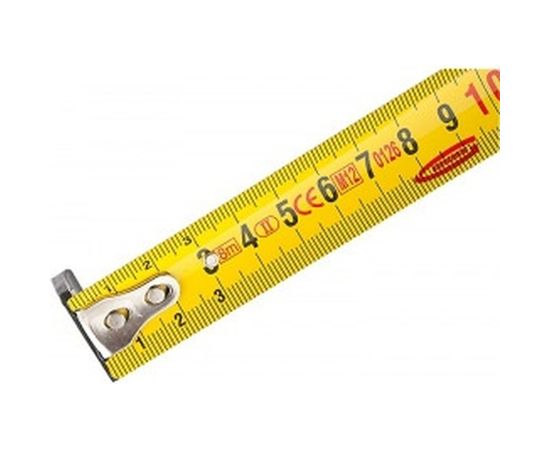 Рулетка Ergonomisch 8мх25мм, магнитный обрезиненный зацеп GROSS 31104 – изображение 3