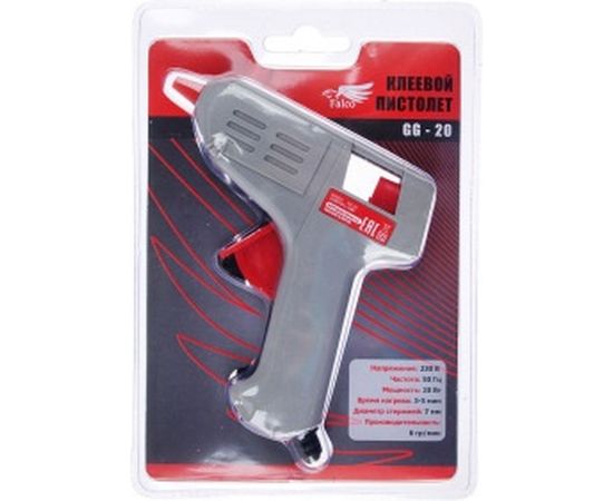 Электрический клеевой пистолет FALCO GG-20, 2 стержня 646-261 – изображение 3