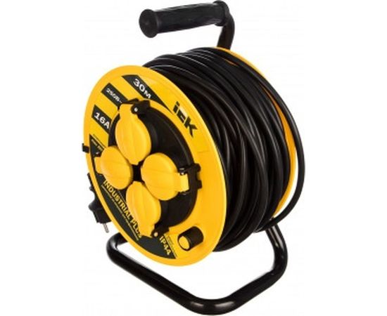 Удлинитель на катушке с термозащитой 4х30м УК30 3х1.5 IP44 IEK Industrial plus WKP15-16-04-30-44 280613 – изображение 3