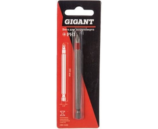 Бита (PH1; 100 мм) для шуруповерта Gigant GBS 11166 – изображение 3