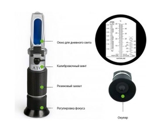 Автомобильный рефрактометр для антифриза и охлаждающей жидкости и электролита iCartool IC-803 – изображение 4