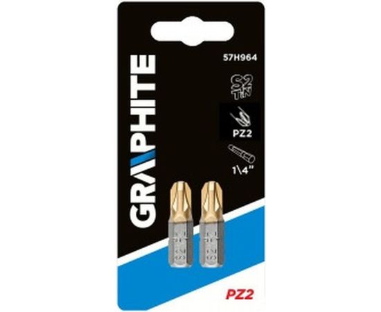 Насадки (2 шт; PZ2x25 мм) GRAPHITE 57H964 – изображение 2