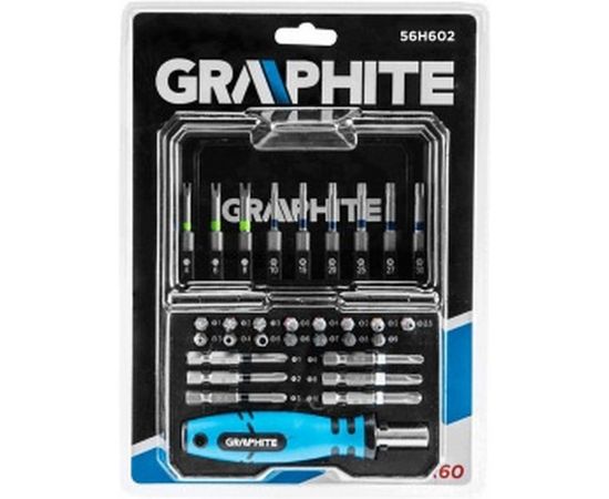 Набор бит с рукояткой 31 шт. GRAPHITE 56H602 – изображение 2